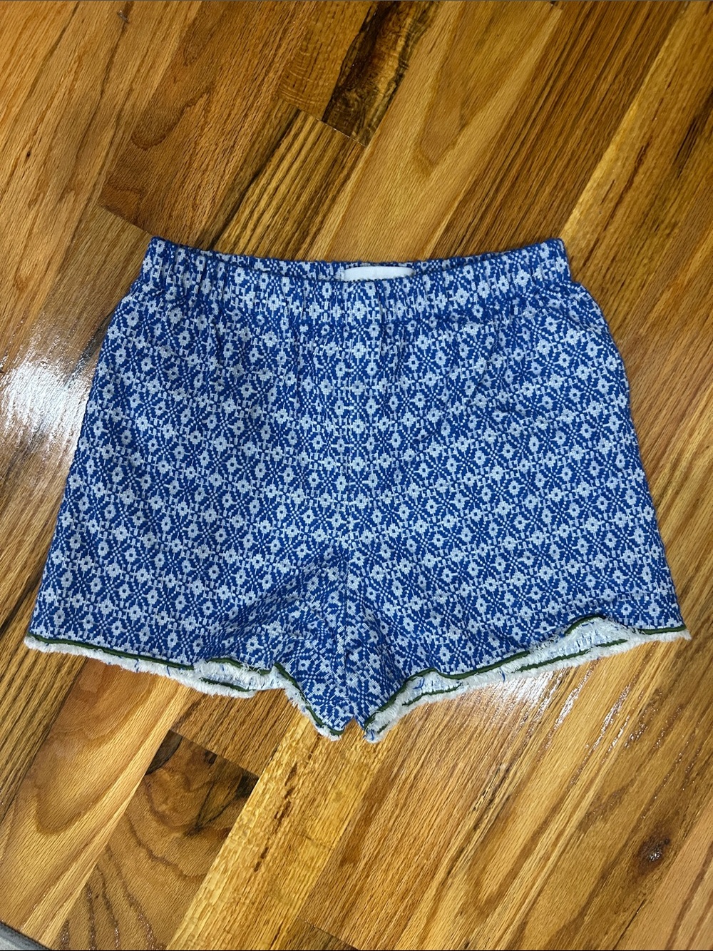 Nina Leuca Made in Italy Blue Patterned Women's Shorts